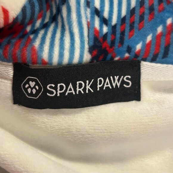 Spark Paws Mens Size 2XL Human Hoodie Blue and Red Plaid EUC - Picture 7 of 11